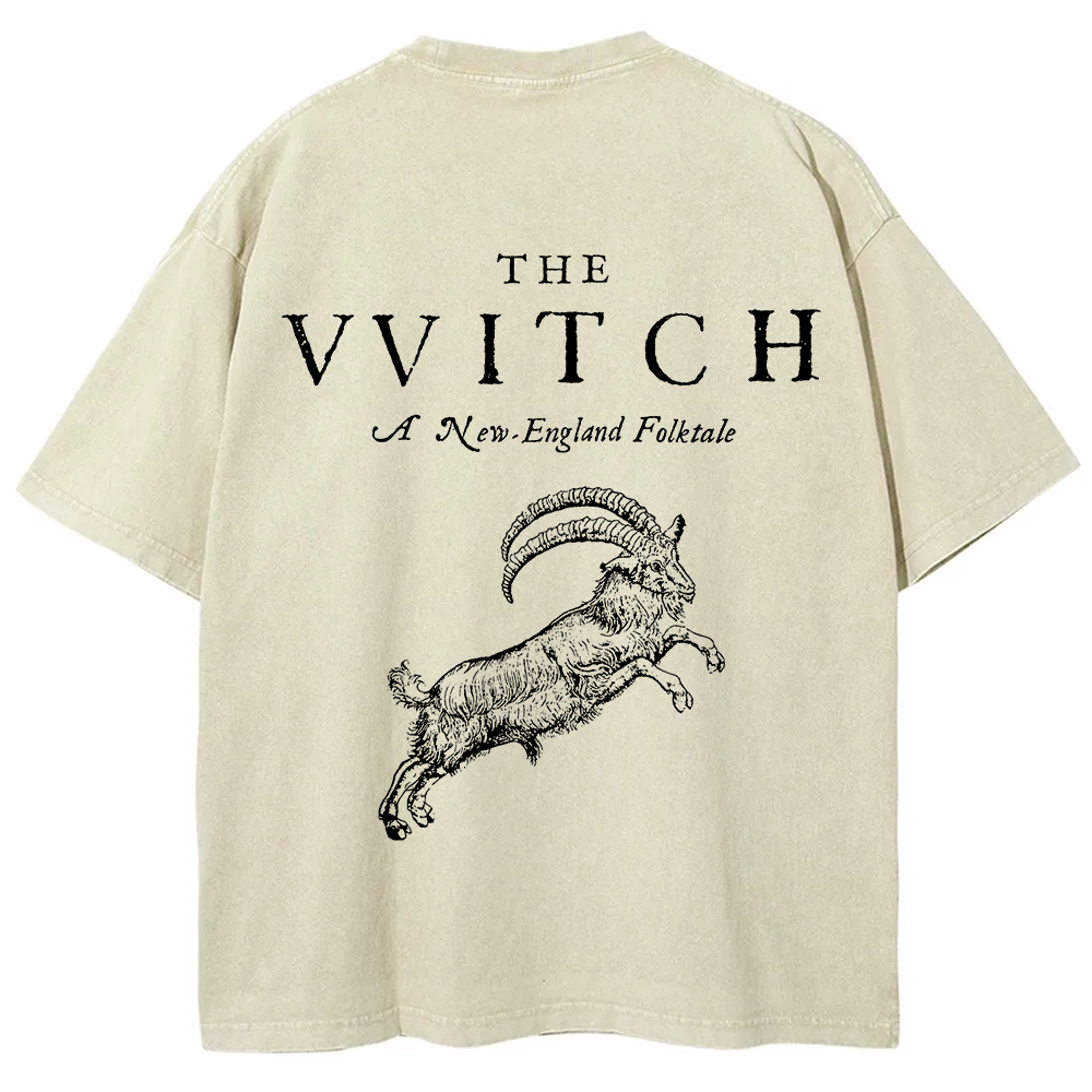 Unisex Vintage Washed The Witch  T-shirt