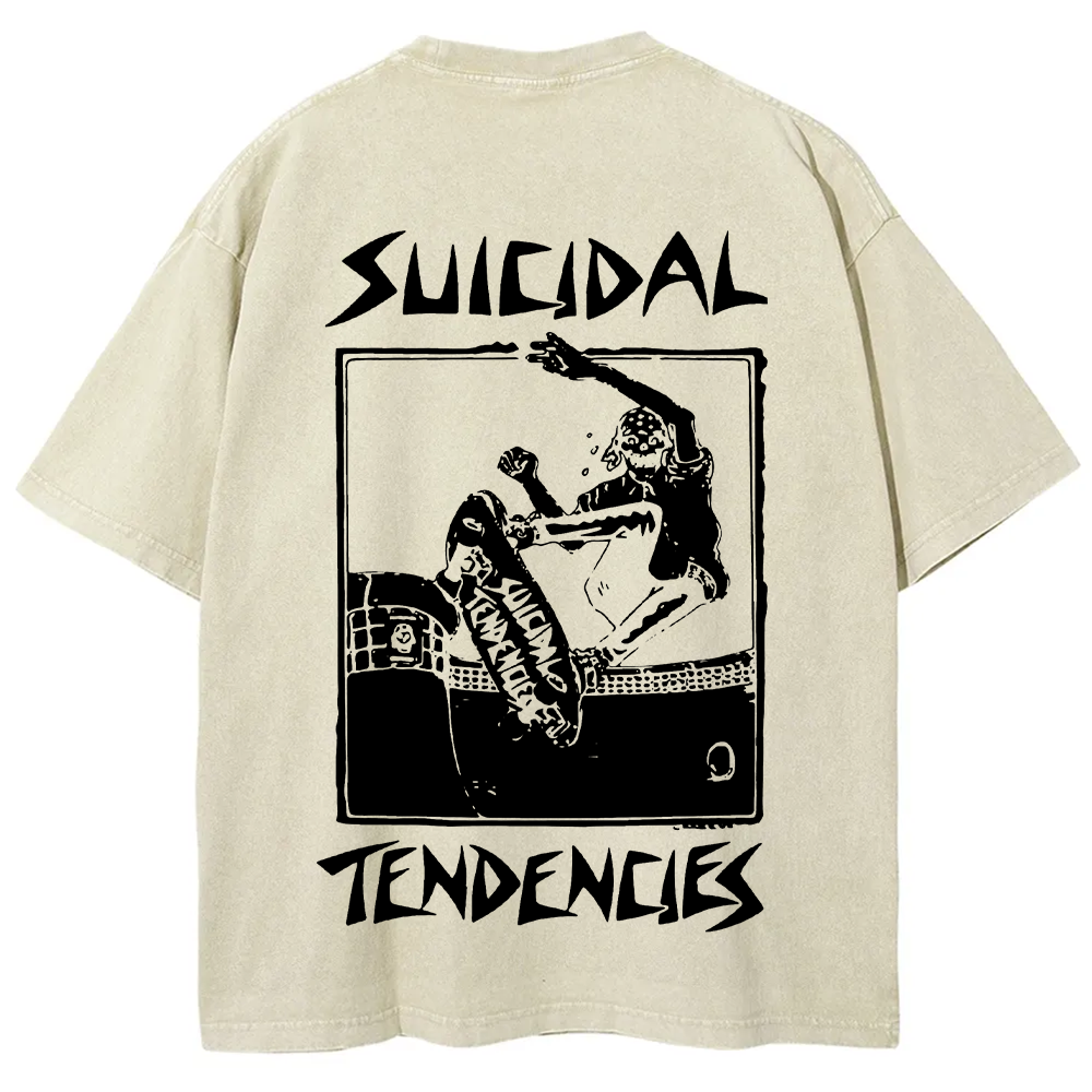 Suicidal Tendencies Band Vintage Washed  T-Shirt