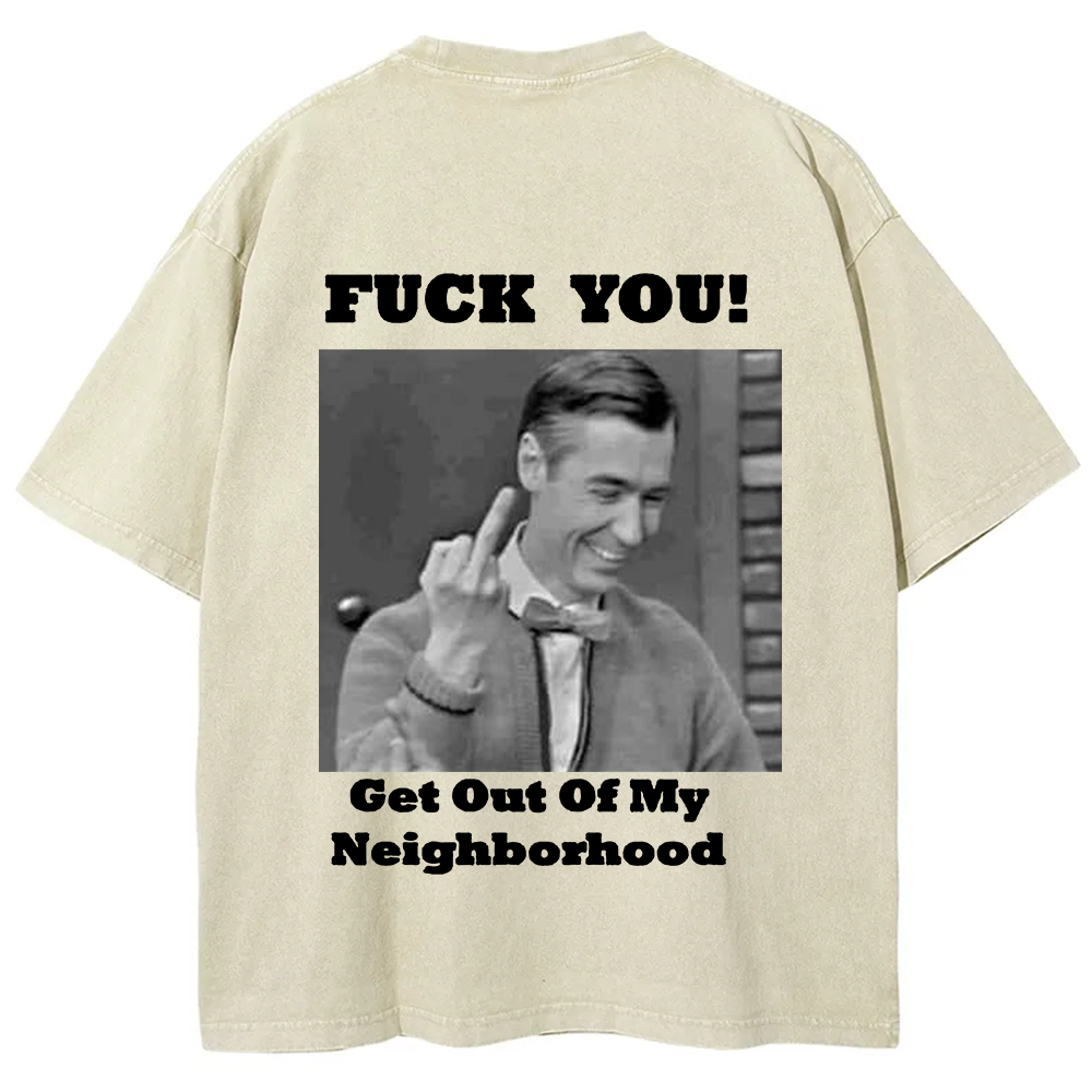 Fuck You Print Casual T-Shirt