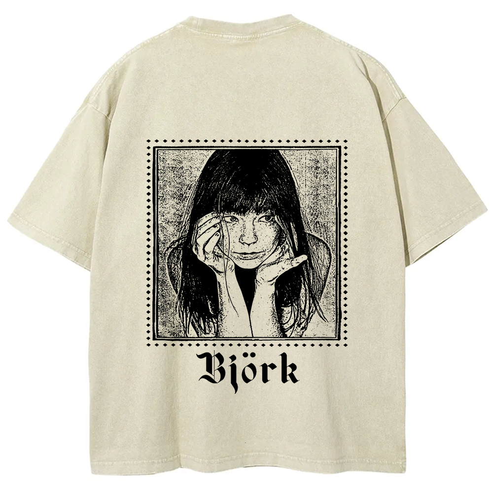 Björk Singer Vintage Washed T-Shirt