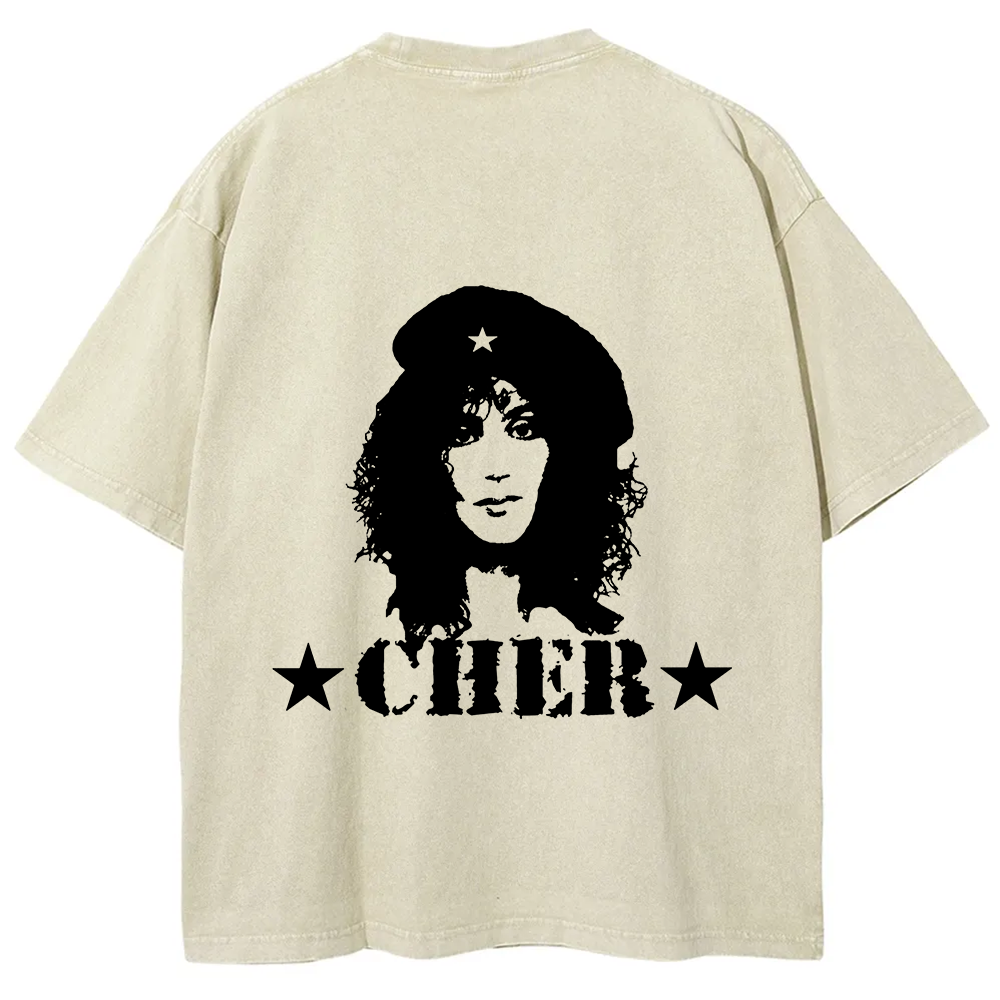 Cher Singer Vintage Washed T-Shirt