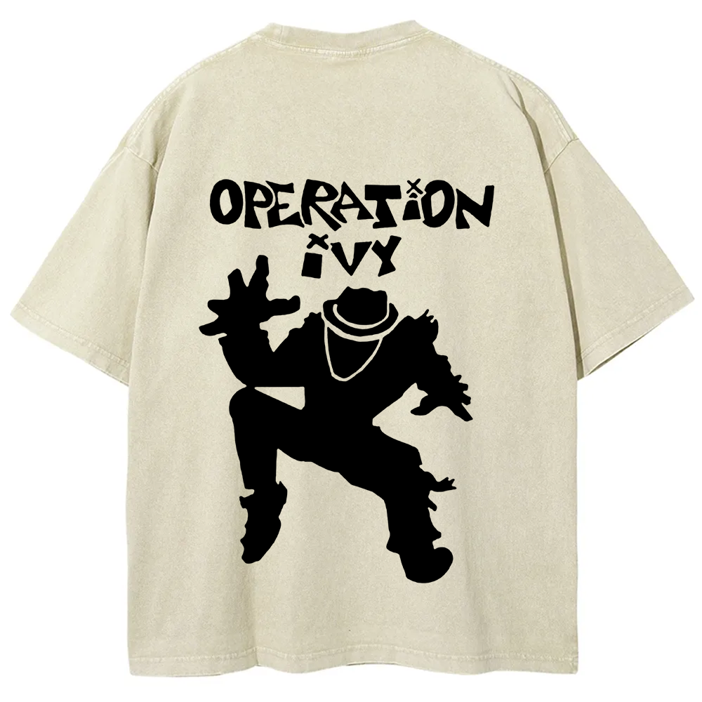 Unisex Vintage Washed Operation Ivy Band T-Shirt