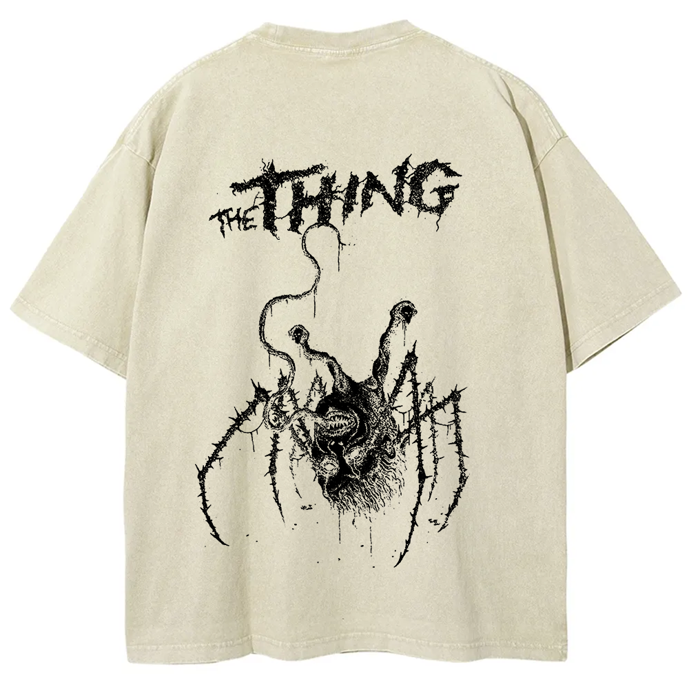 Unisex Horror The thing Print T-Shirt