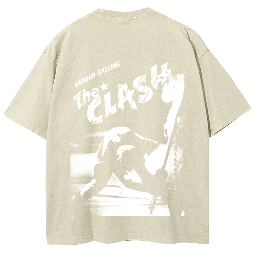 Vintage Washed The Clash Punk Band T-Shirt