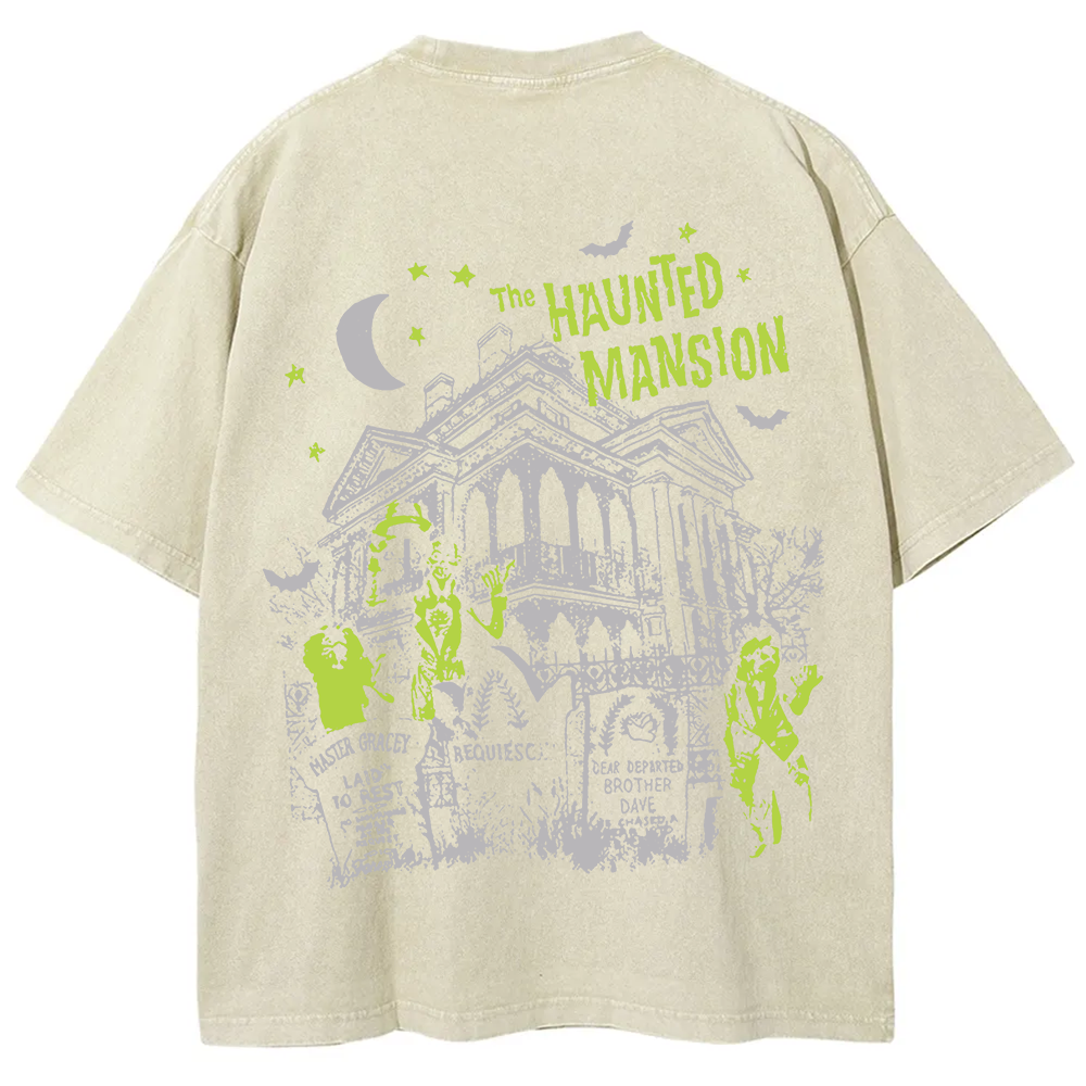 Unisex Vintage Washed The Haunted Mansion Movie T-Shirt