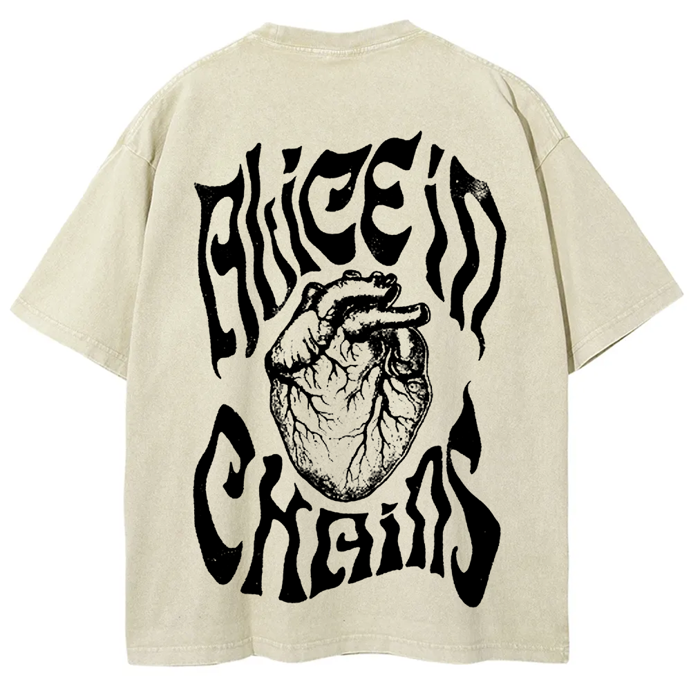 Unisex Vintage Washed Alice in Chains T-Shirt