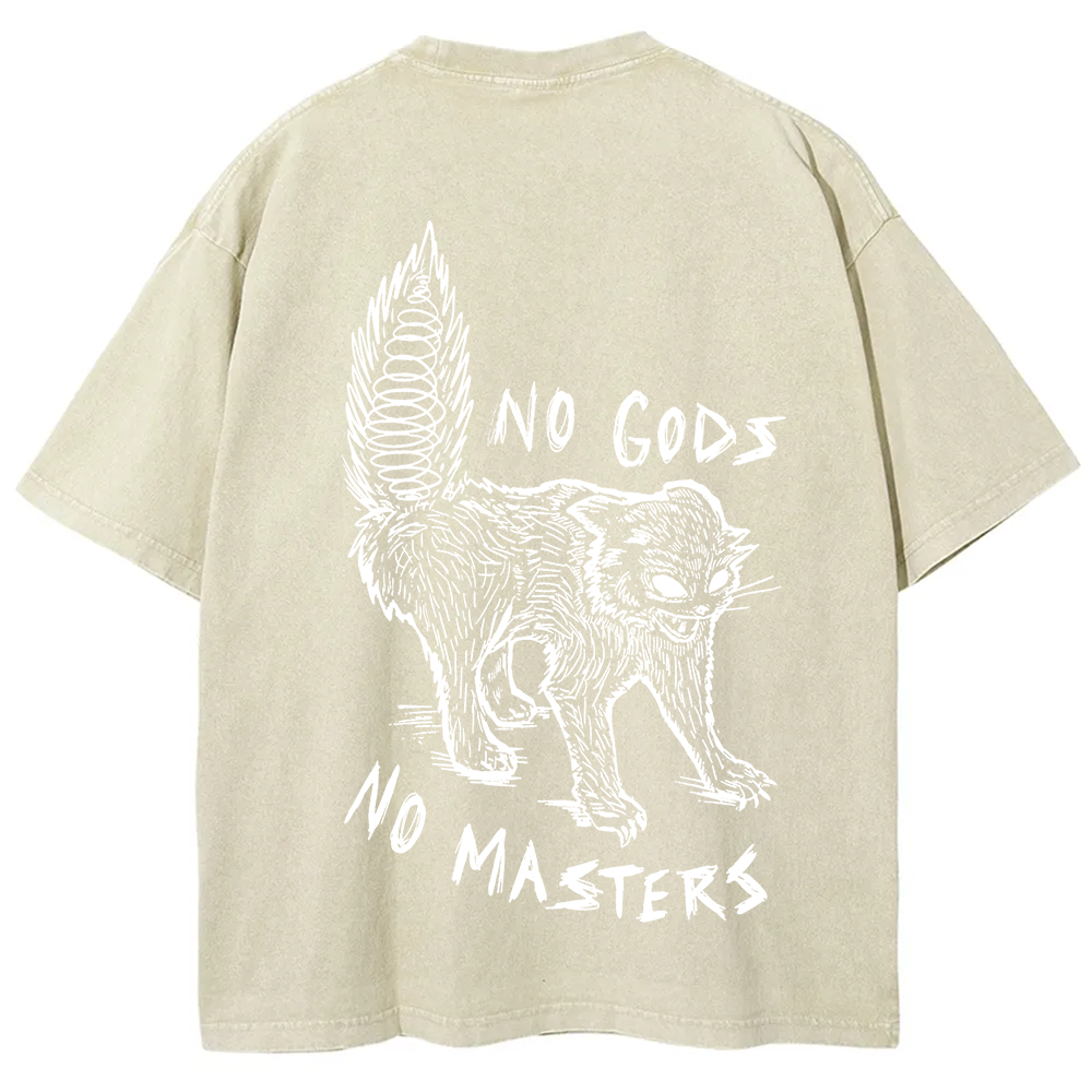 Unisex Vintage Washed No Gods No Masters t-Shirt
