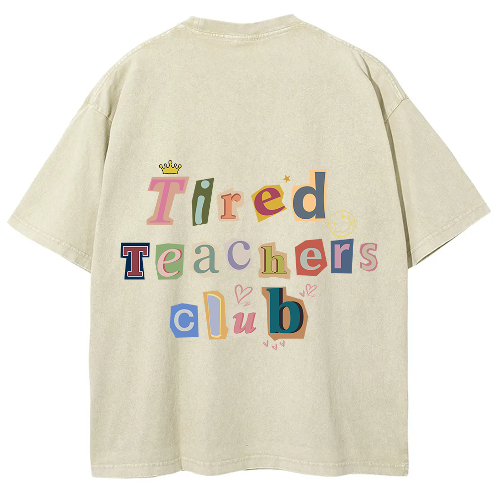 Tired Teachers Club Crop Tops?