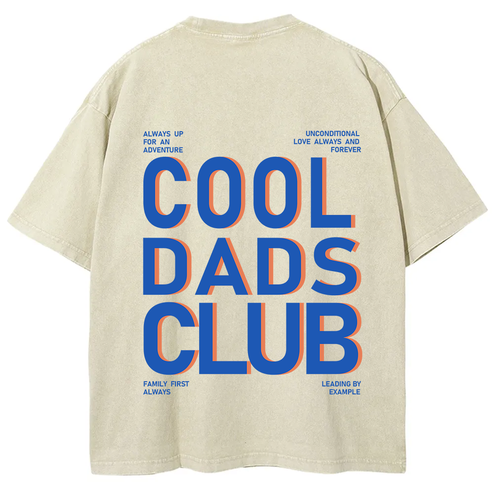 Cool Dads Club Unisex Fit Washed T-Shirt