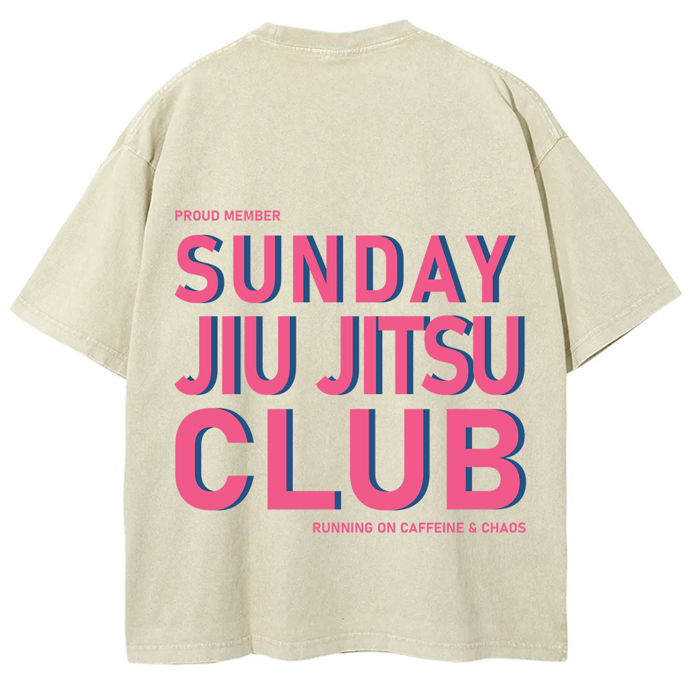 Sunday Jiu Jitsu Club Unisex Fit Washed T-Shirt
