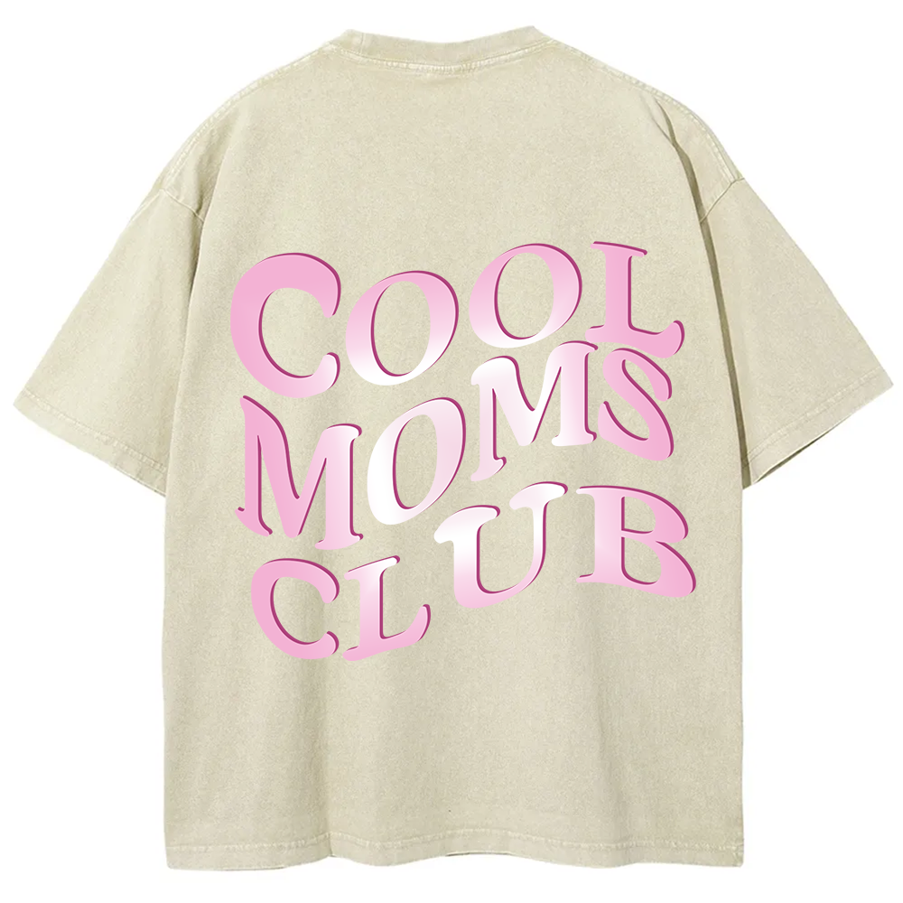 Cool Moms Club Snowflake Vintage Washed T-Shirt