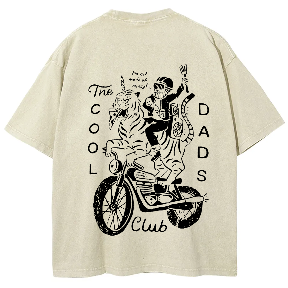 The Cool Dads Club Unisex Fit Washed T-Shirt