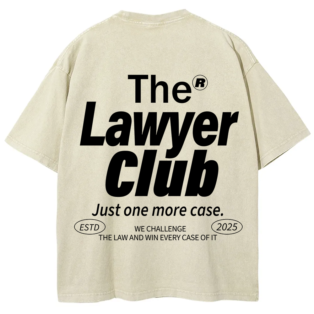 The Lawyer Club Unisex Fit Washed T-Shirt