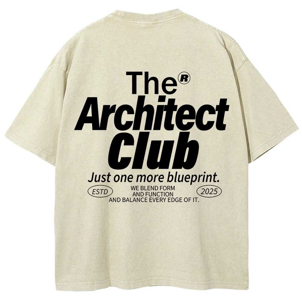 The Architect Club Unisex Fit Washed T-Shirt