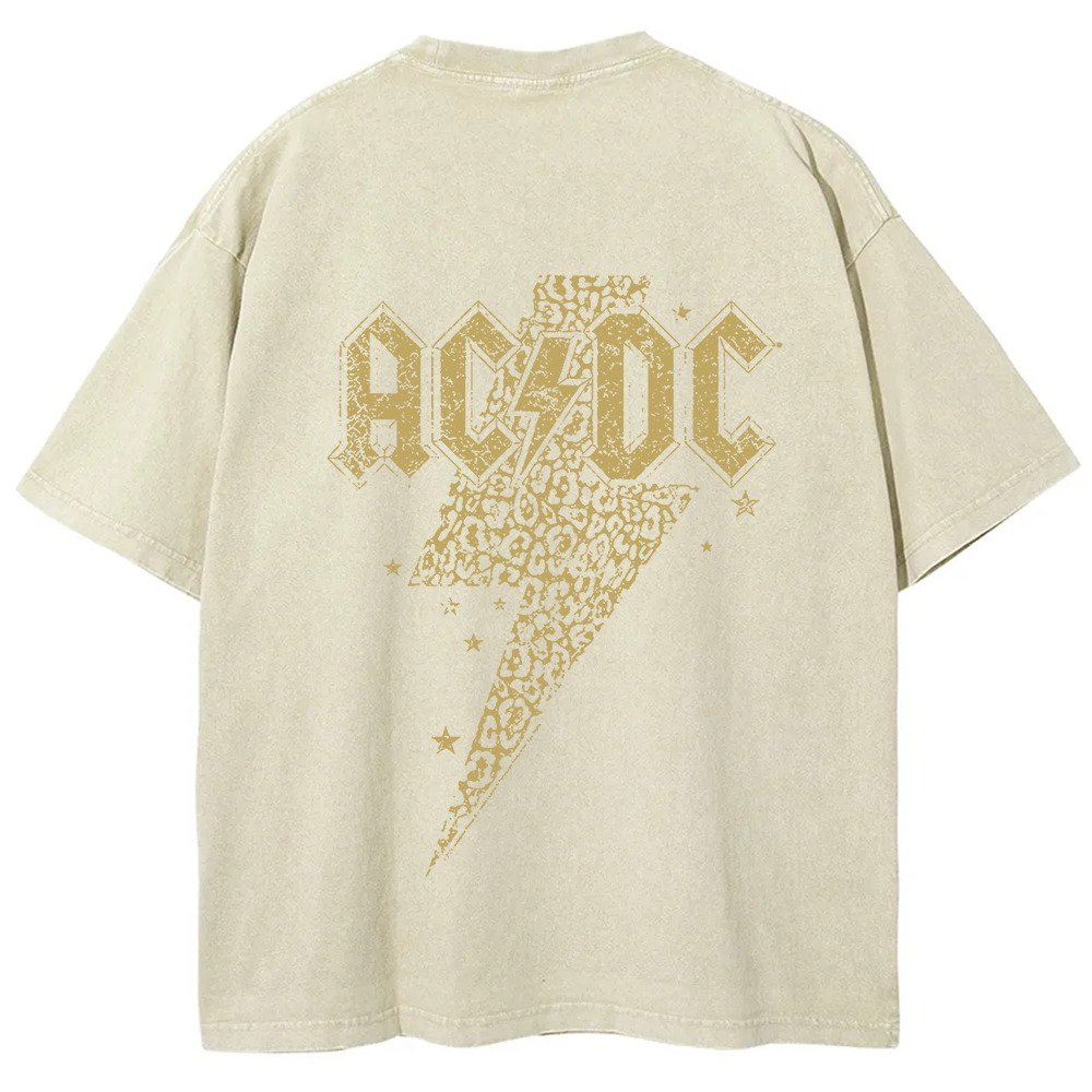 Unisex Vintage Washed ACDC t-Shirt