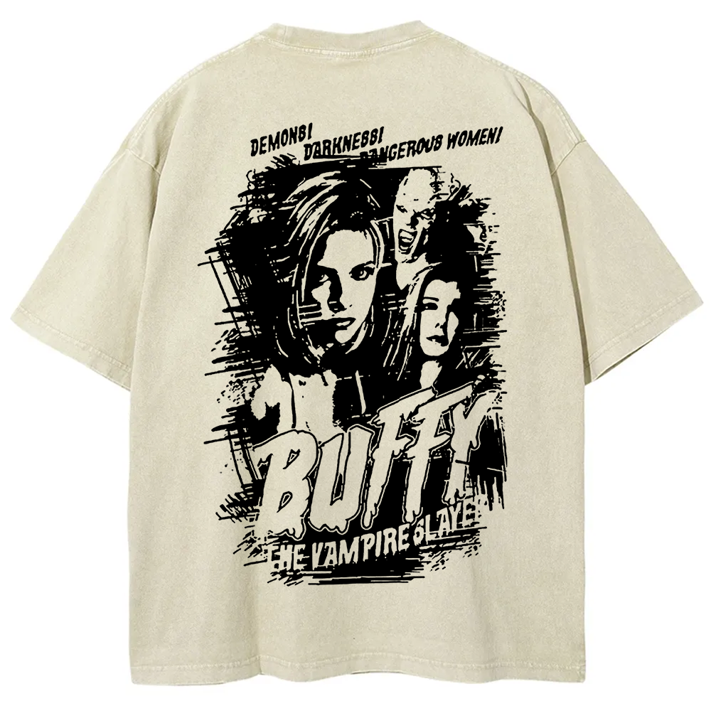 Buffy The Vampire Slayer TV Series Vintage Washed Washed t-Shirt