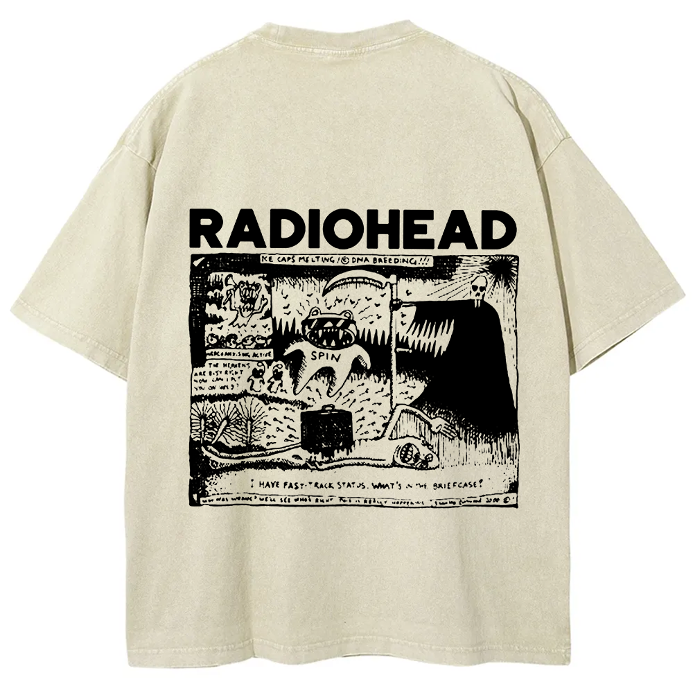 Unisex Cotton Radiohead Rock Band t-Shirt