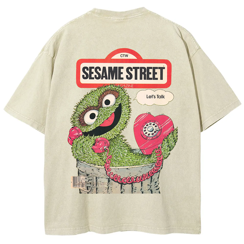Ttalk Dirty Illustration Printed  t-Shirt