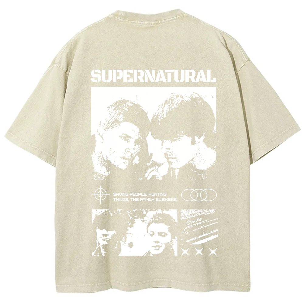 Supernatural TV Series Washed t-Shirt