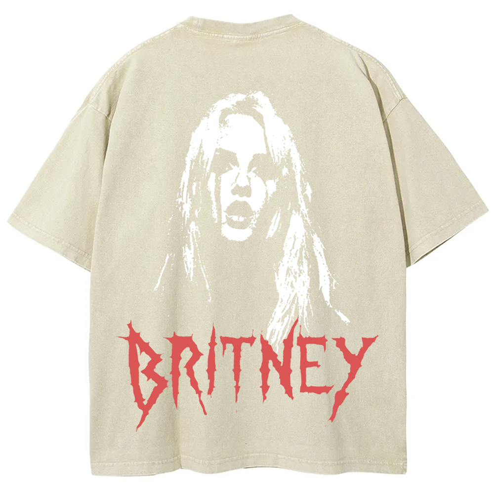 Britney Singer Washed t-Shirt