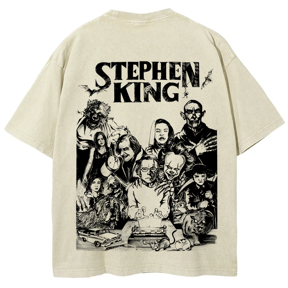 Unisex Casual Stephen King Celebrities Printed t-Shirt