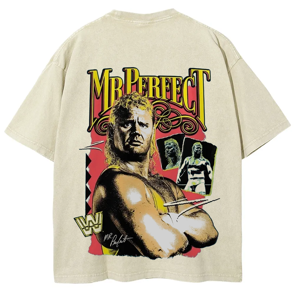 WWE Mr. Perfect Wrestling Casual Printed t-Shirt
