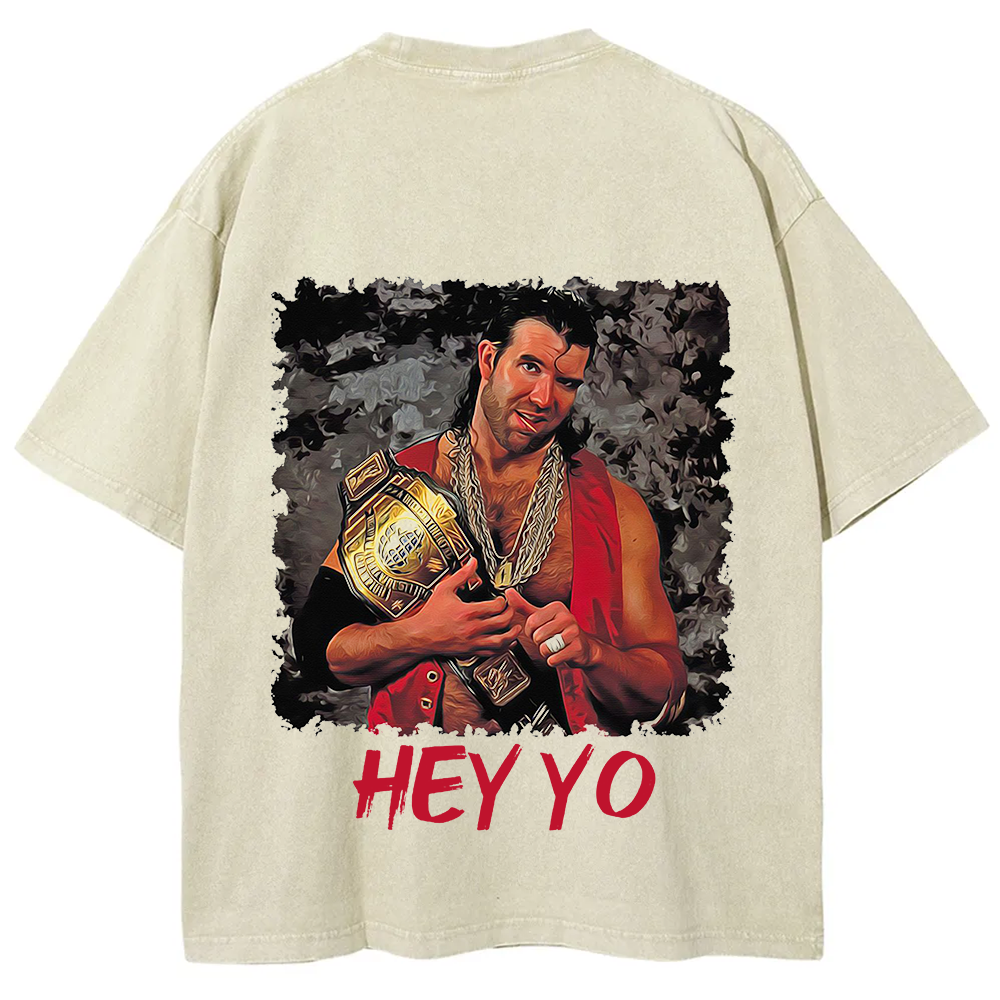 WWE Razor Ramon-Scott Hall HEY YO Casual Printed t-Shirt