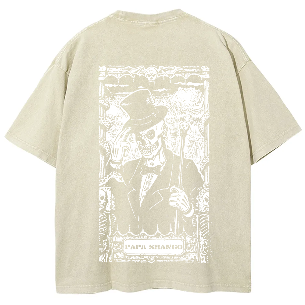 WWE Papa shango Washed  t-Shirt