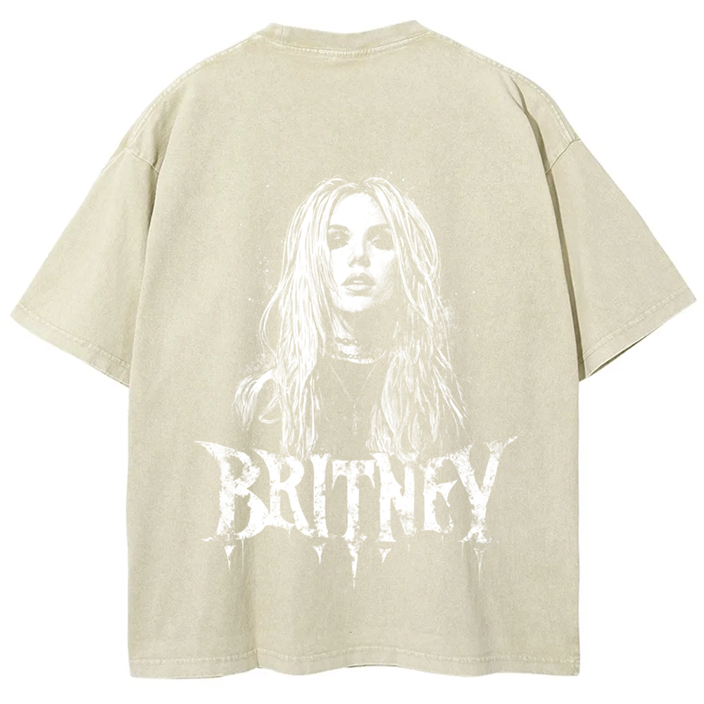 Unisex Vintage Washed   Britney Singer t-Shirt