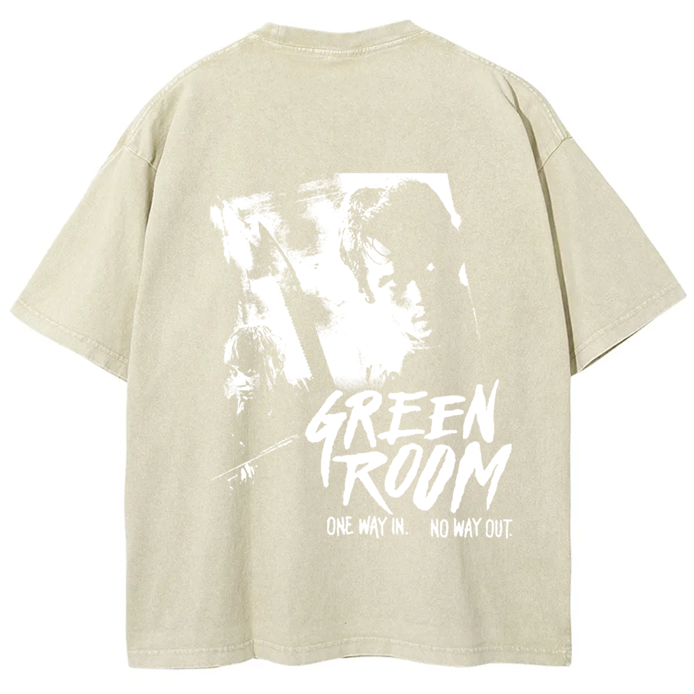 Unisex Vintage Washed  Green room horror movie 2015 t-Shirt
