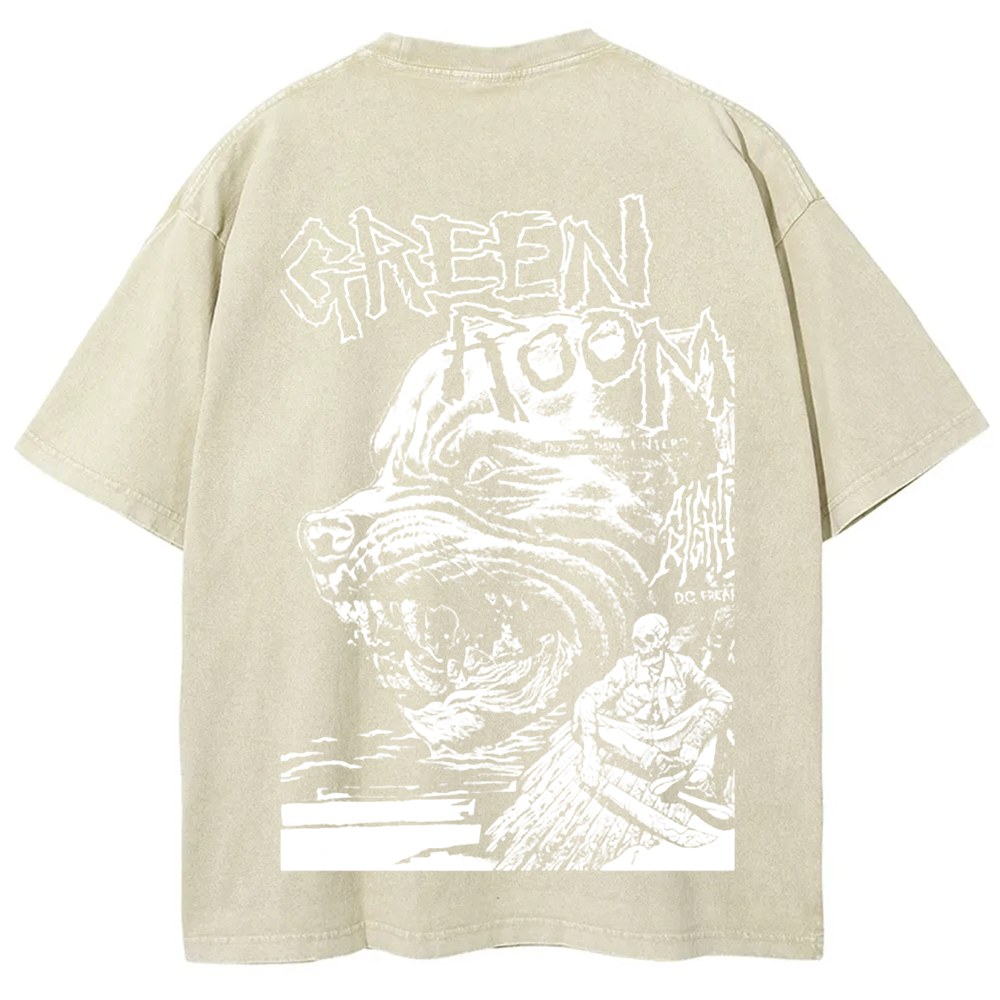 Unisex Vintage Washed  Green room horror movie 2015 t-Shirt