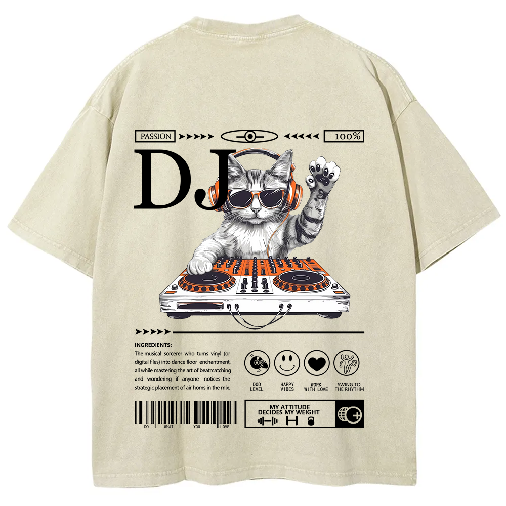 DJ Unisex Fit Washed T-Shirt