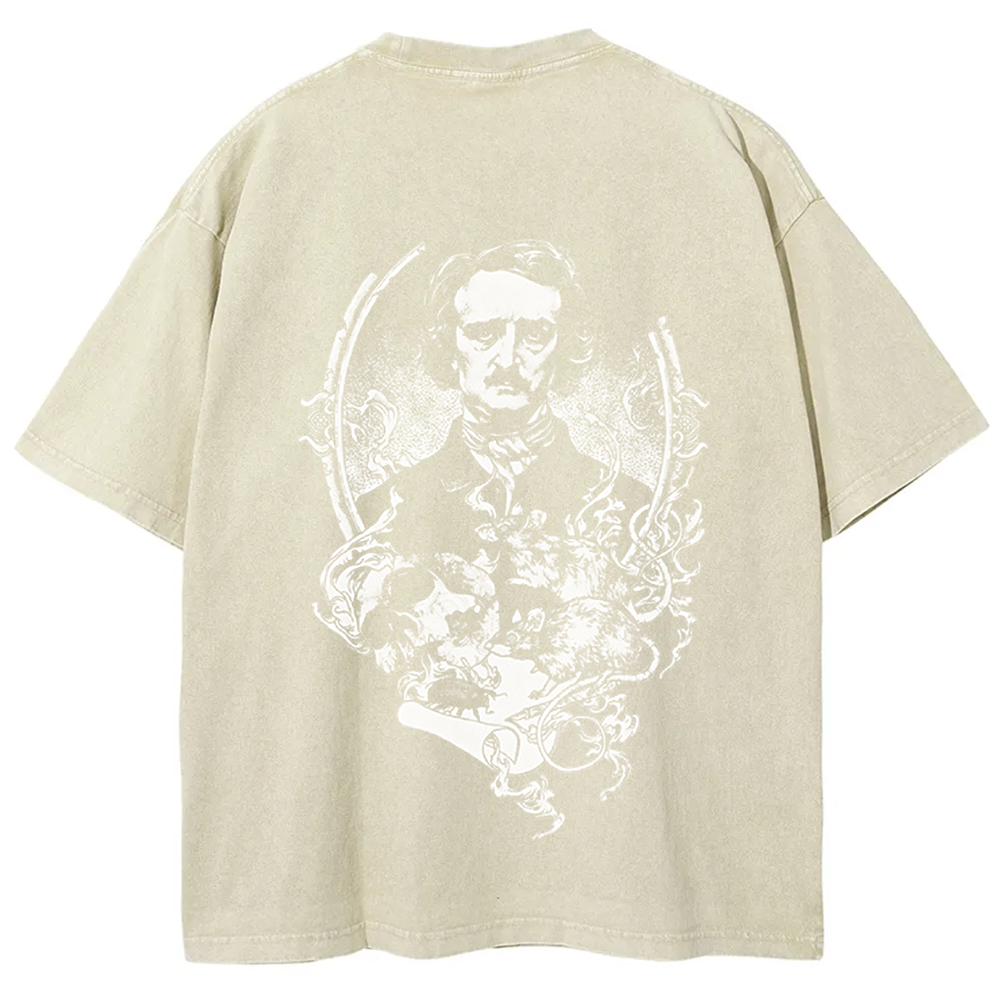 Unisex Vintage Funny Edgar Allan Poe Horror Writer t-Shirt