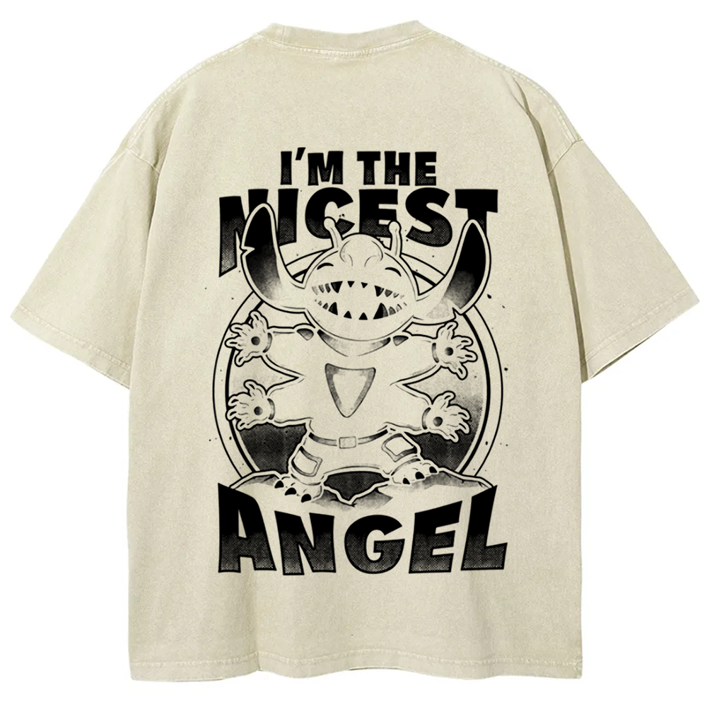 Unisex Vintage Cute Alien Nice Angel t-Shirt