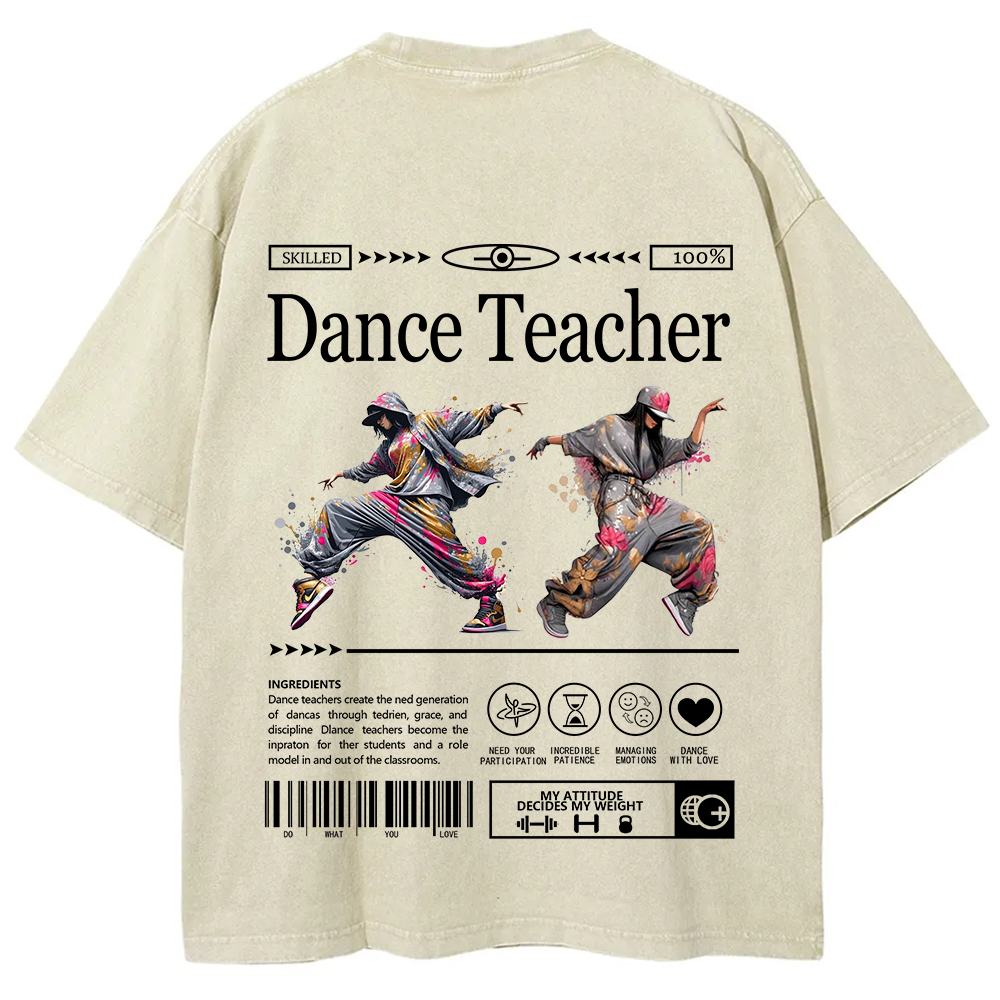 Dance Teacher Unisex Fit Washed T-Shirt