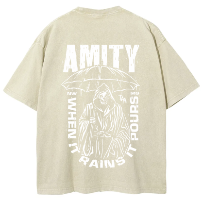 Unisex Vintage The Amity Affliction Band  t-Shirt