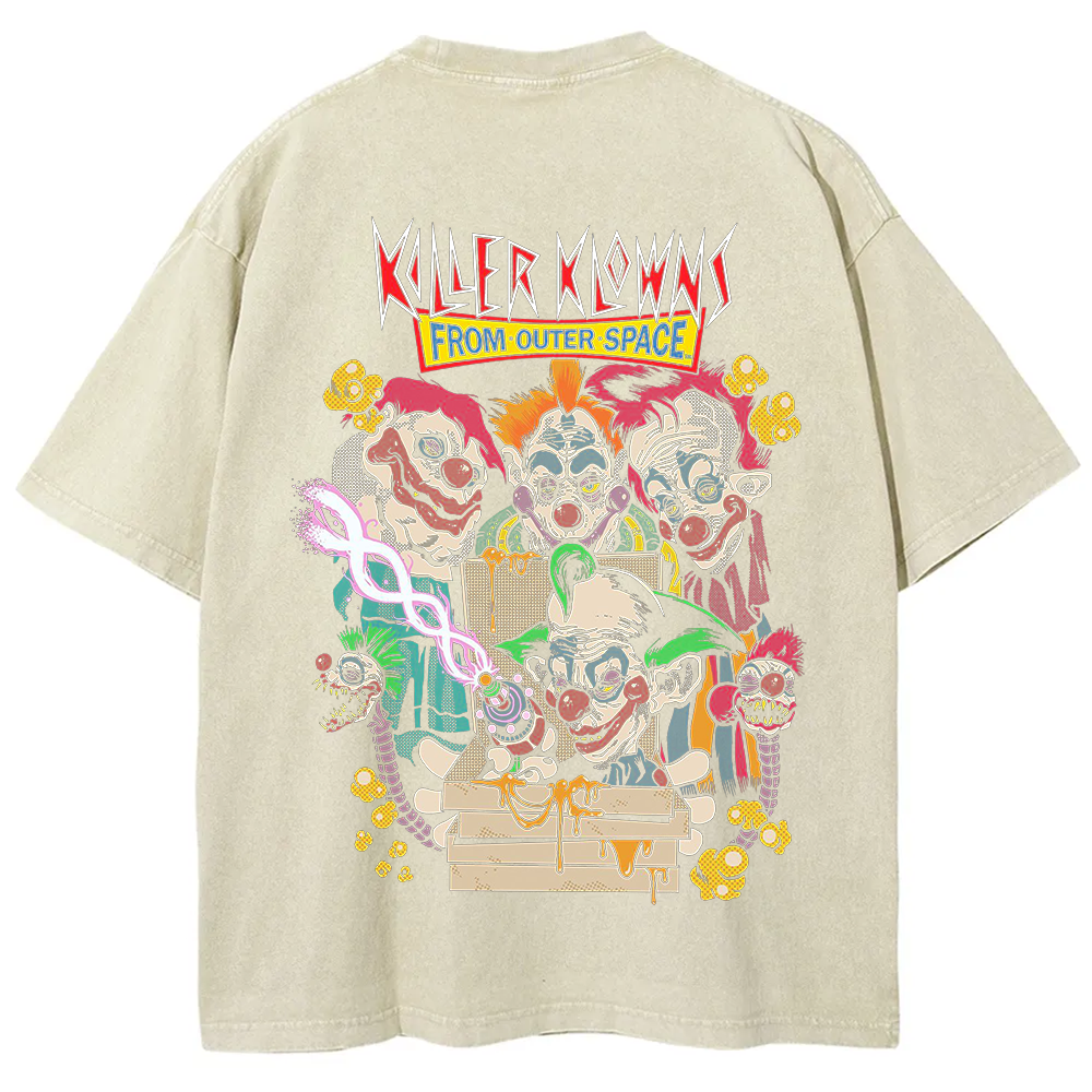 Unisex Vintage Killer Klowns from Outer Space Horror Movie t-Shirt