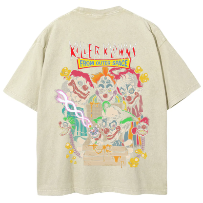 Unisex Vintage Killer Klowns from Outer Space Horror Movie t-Shirt