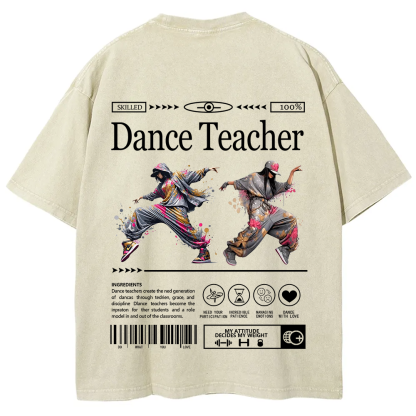 Dance Teacher Unisex Fit Washed T-Shirt