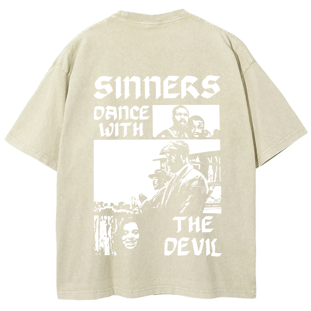 Unisex Vintage  Sinners Horror Movie t-Shirt