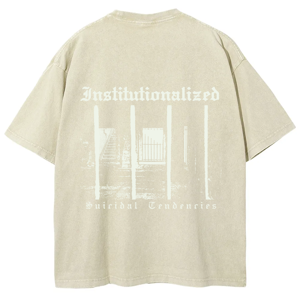 Unisex Vintage  Suicidal Tendencies Band Institutionalized t-Shirt
