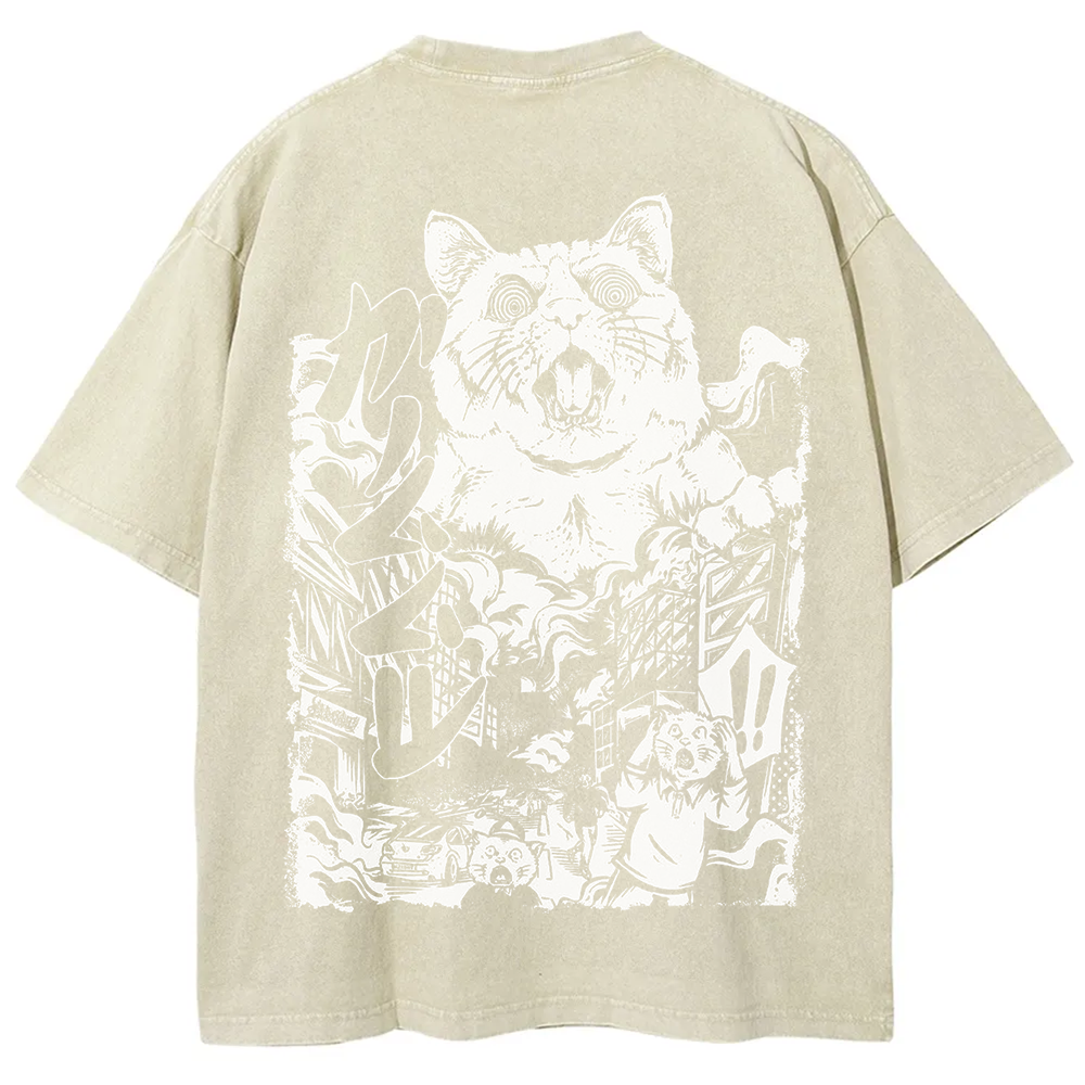 Unisex Vintage Monster Cat t-Shirt