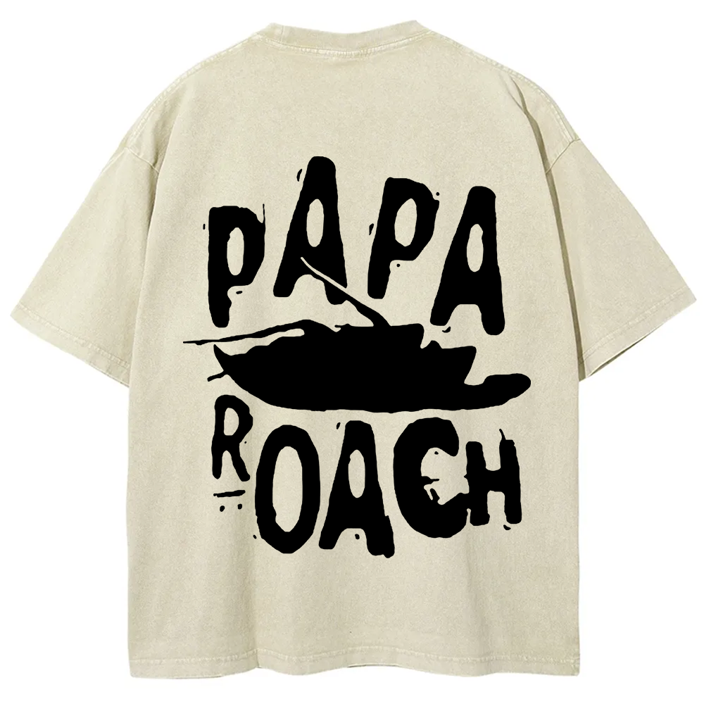 Unisex Vintage Papa Roach Rock Band t-Shirt