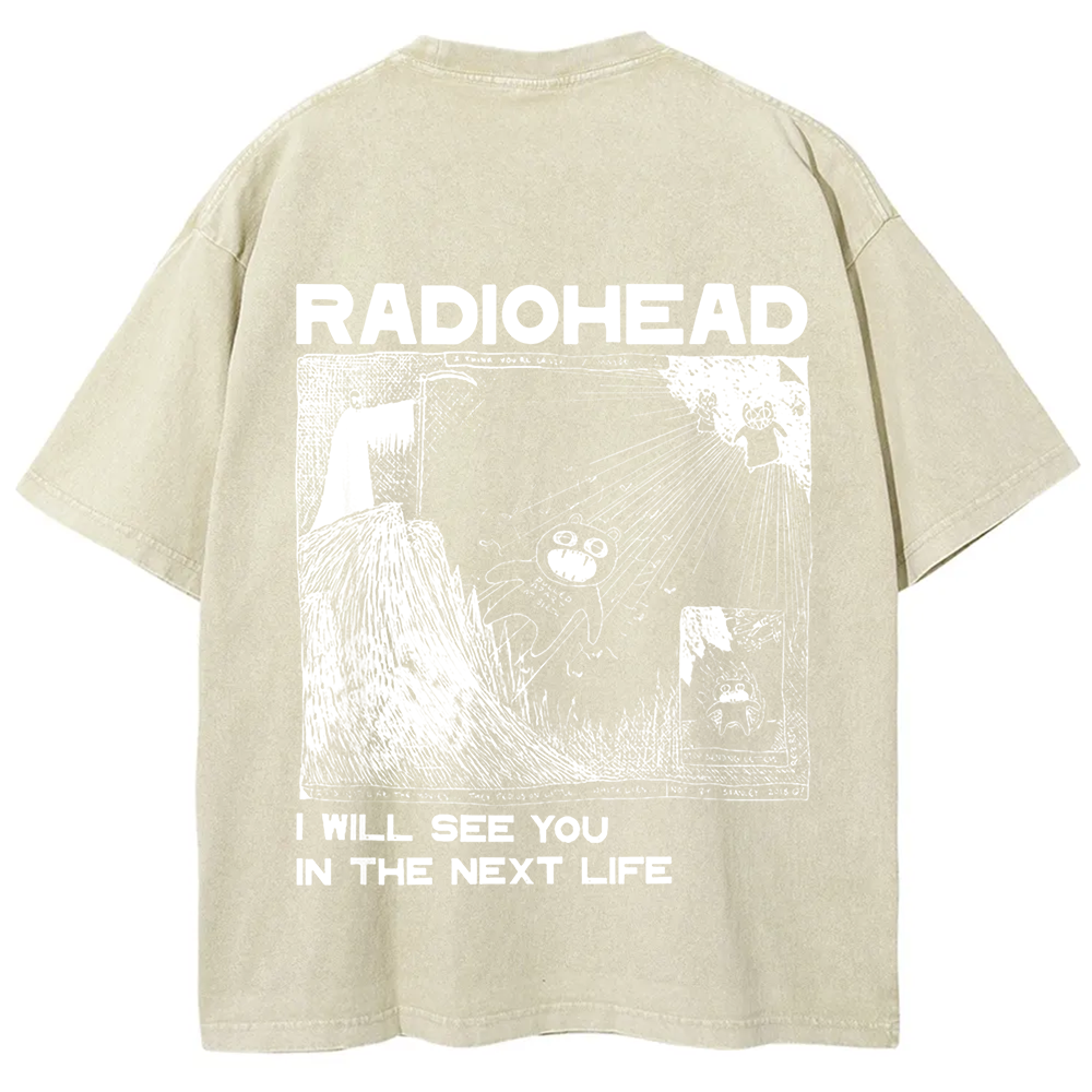 Unisex Vintage  Radiohead Band t-Shirt