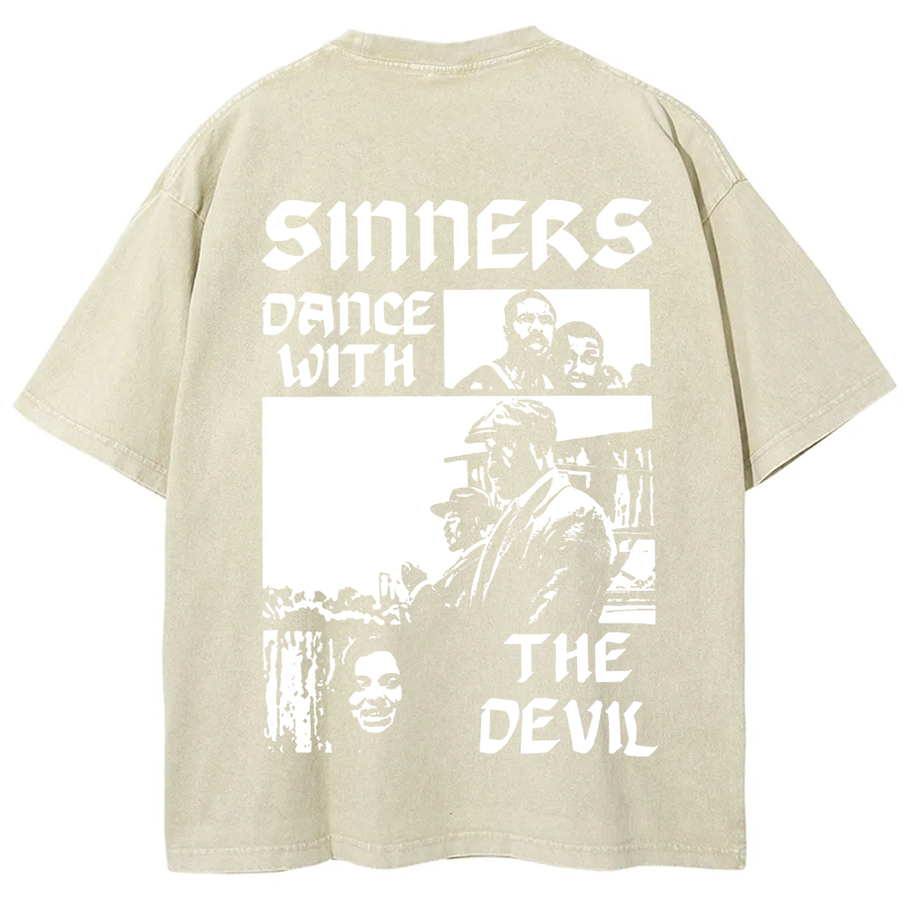 Unisex Vintage Sinners Horror Movie t-Shirt