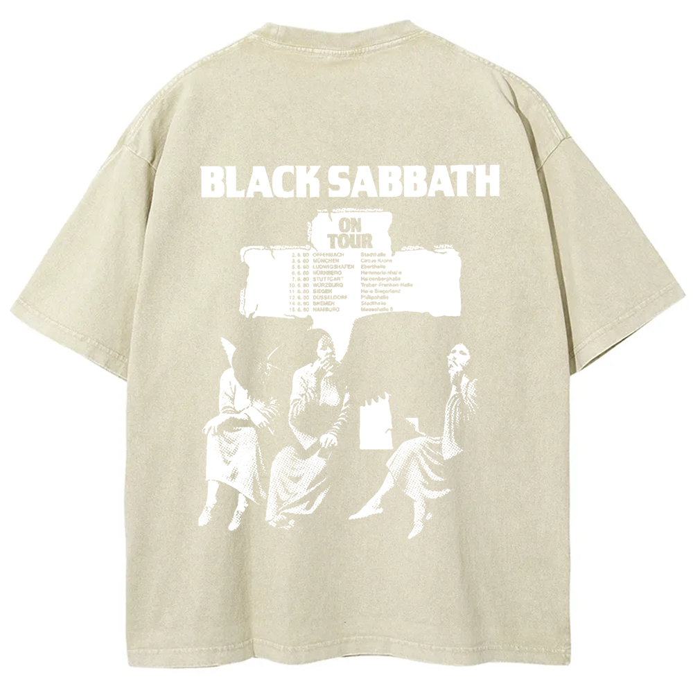 Unisex Vintage  Black Sabbath Band t-Shirt