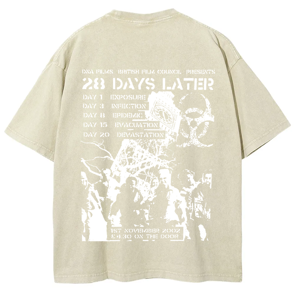 Unisex Vintage 28 Days Later Horror Movie  t-Shirt