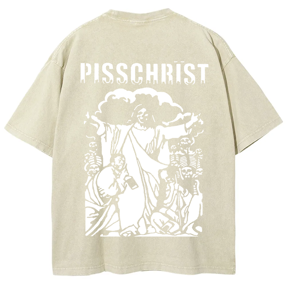 Unisex Vintage Pisschrist Band t-Shirt