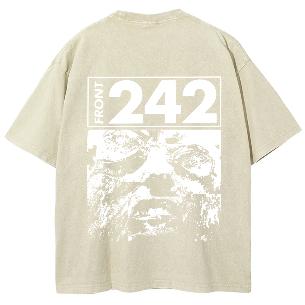 Unisex Vintage  Front 242 Rock Band  t-Shirt