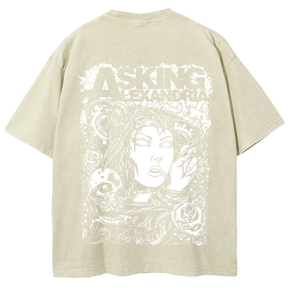 Unisex Vintage Asking Alexandria Band t-Shirt